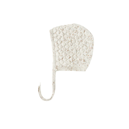 Natural Confetti Knit Bonnet - Quincy Mae