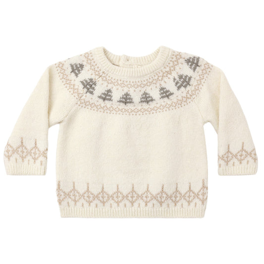 Tree Fair Isle Rex Sweater - Quincy Mae