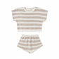 Oat Stripe Relaxed Summer Knit Set - Quincy Mae