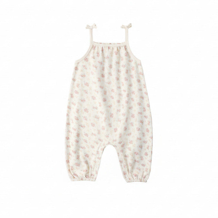 Flower Field Smocked Jumpsuit - Quincy Mae