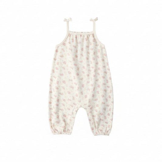 Flower Field Smocked Jumpsuit - Quincy Mae