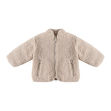 Oat Shearling Zip Jacket - Quincy Mae