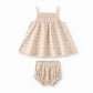 Strawberries Smocked Tank + Bloomers - Quincy Mae
