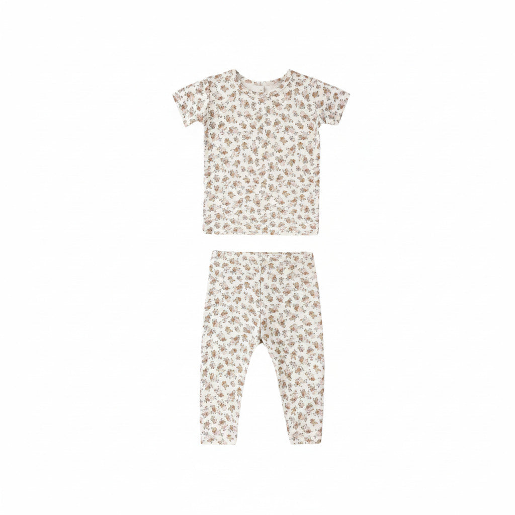 Wildflower Short Sleeve Bamboo Set - Quincy Mae