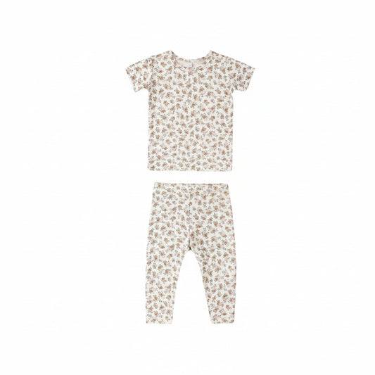 Wildflower Short Sleeve Bamboo Set - Quincy Mae