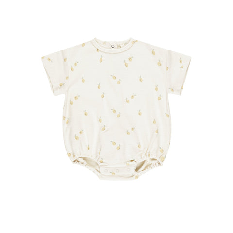 Lemons Relaxed Bubble Romper  - Quincy Mae