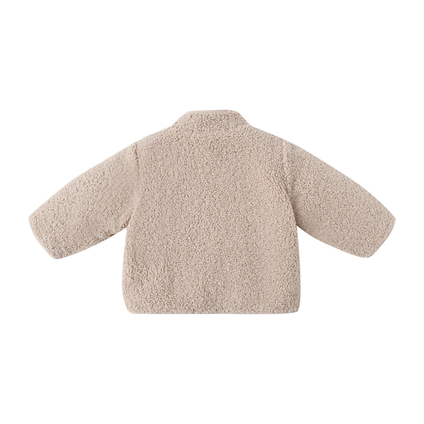Oat Shearling Zip Jacket - Quincy Mae