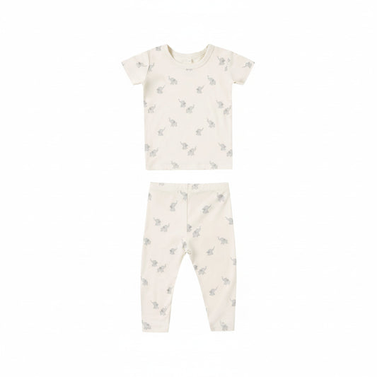 Elephant Short Sleeve Bamboo Set - Quincy Mae