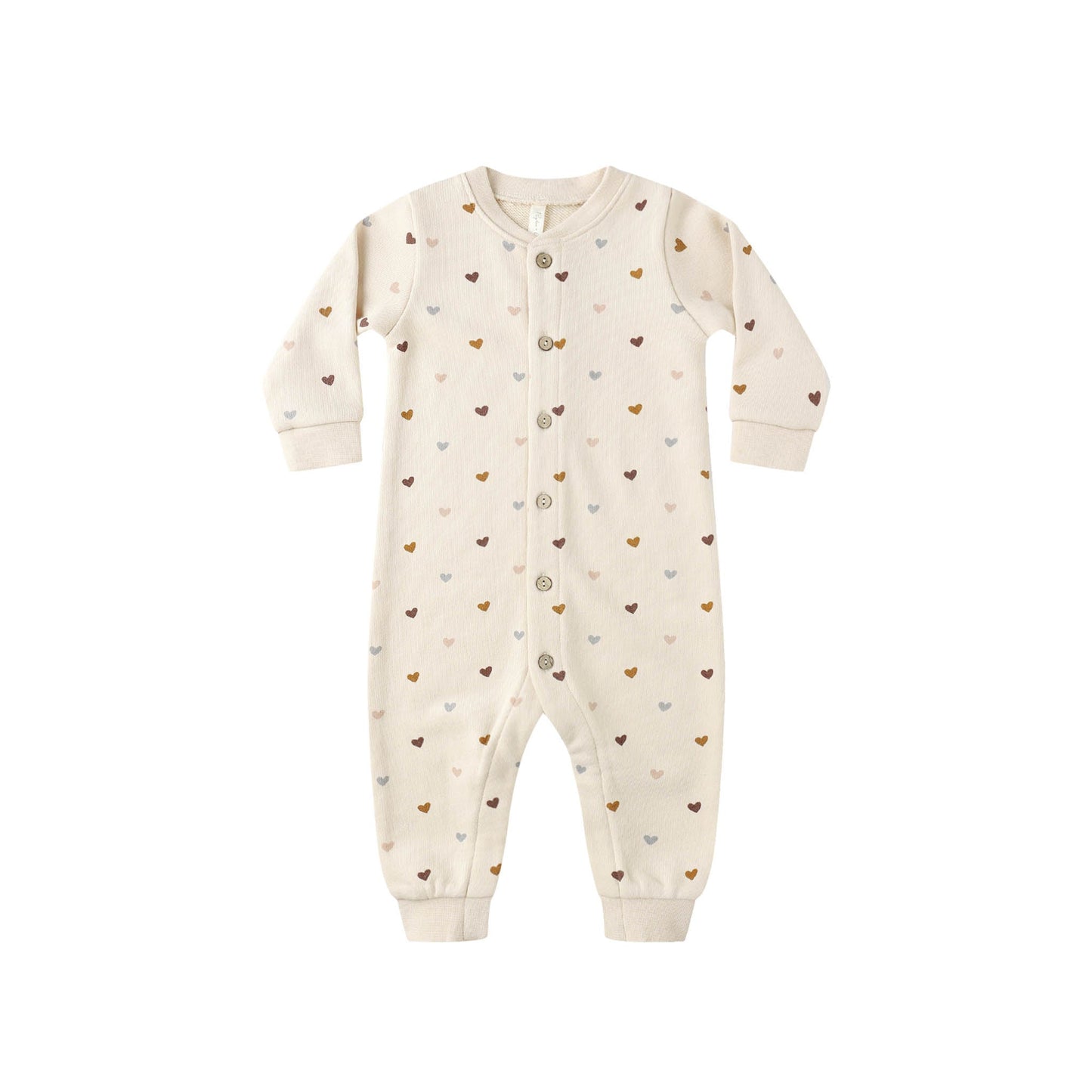 Hearts Button Down Jumpsuit - Rylee & Cru