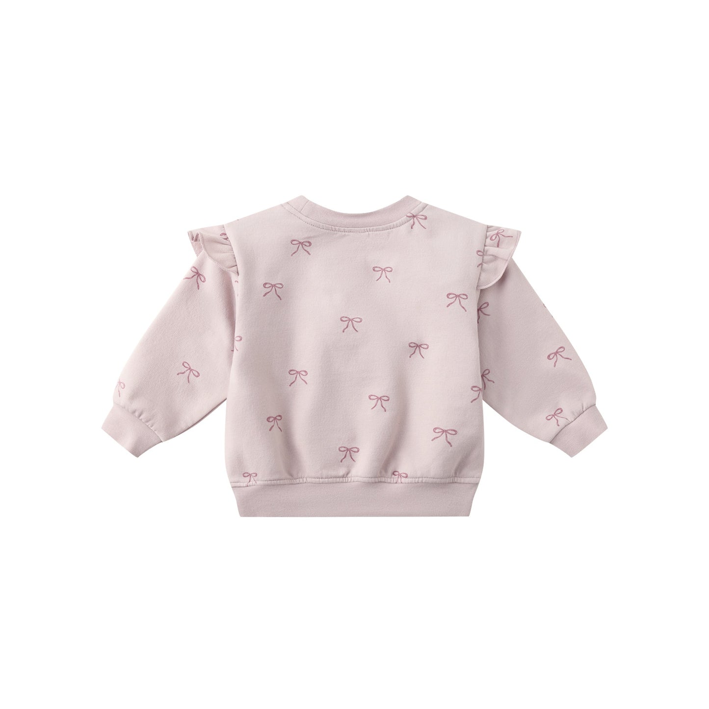 Bows Ruffle Fleece Sweatshirt - Quincy Mae