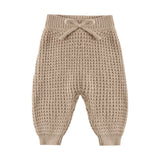 Heathered Latte Chunky Knit Pant - Quincy Mae