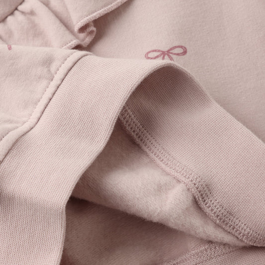 Bows Ruffle Fleece Sweatshirt - Quincy Mae