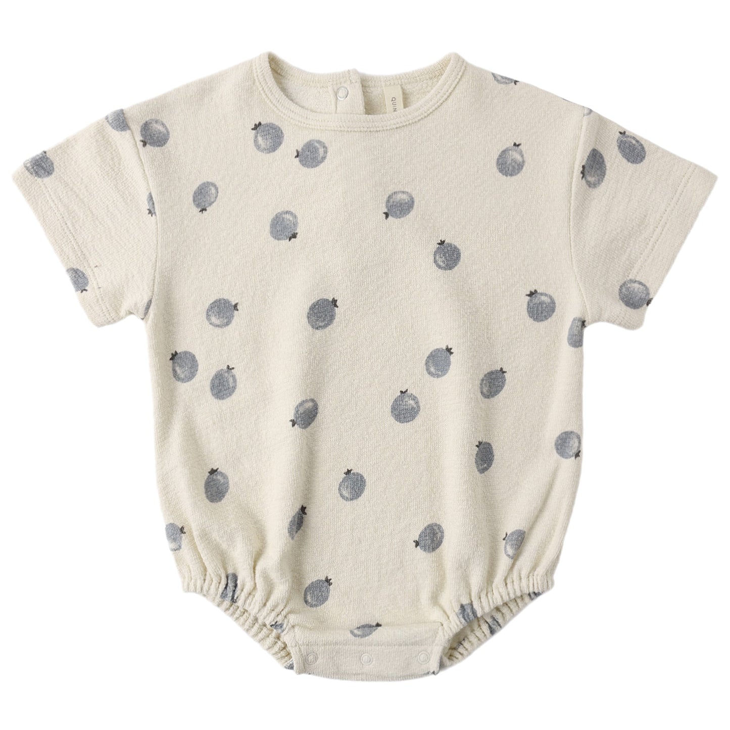 Blueberries Relaxed Bubble Romper  - Quincy Mae