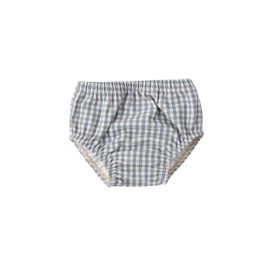 Ocean Gingham Swim Diaper - Quincy Mae