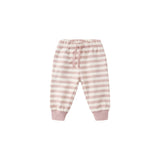 Pink Stripe Relaxed Sweatpants - Quincy Mae