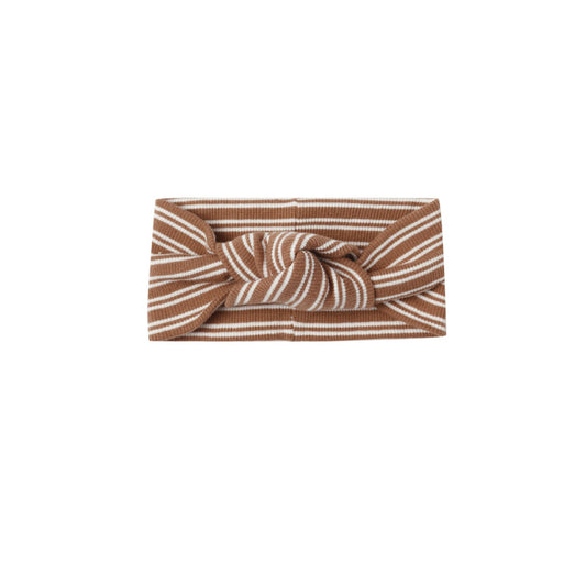 Ribbed Cedar Stripe Knotted Headband - Quincy Mae