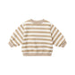 Gold Stripe Oversized Sweatshirt - Quincy Mae