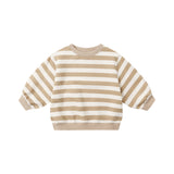 Gold Stripe Oversized Sweatshirt - Quincy Mae