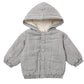 Midnight Gingham Hooded Woven Jacket - Quincy Mae