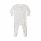 Cloud Floral Bamboo Zip Footie - Quincy Mae