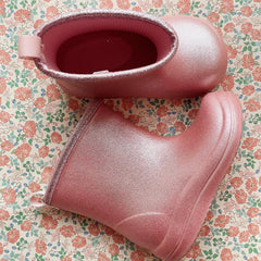 Glitter Rose Lightweight Rain Boot - Konges Sløjd