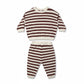 Black Cherry Waffle Slouch Set - Quincy Mae