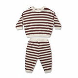 Black Cherry Waffle Slouch Set - Quincy Mae