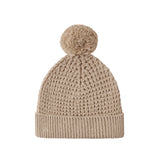 Heathered Latte Beanie - Quincy Mae