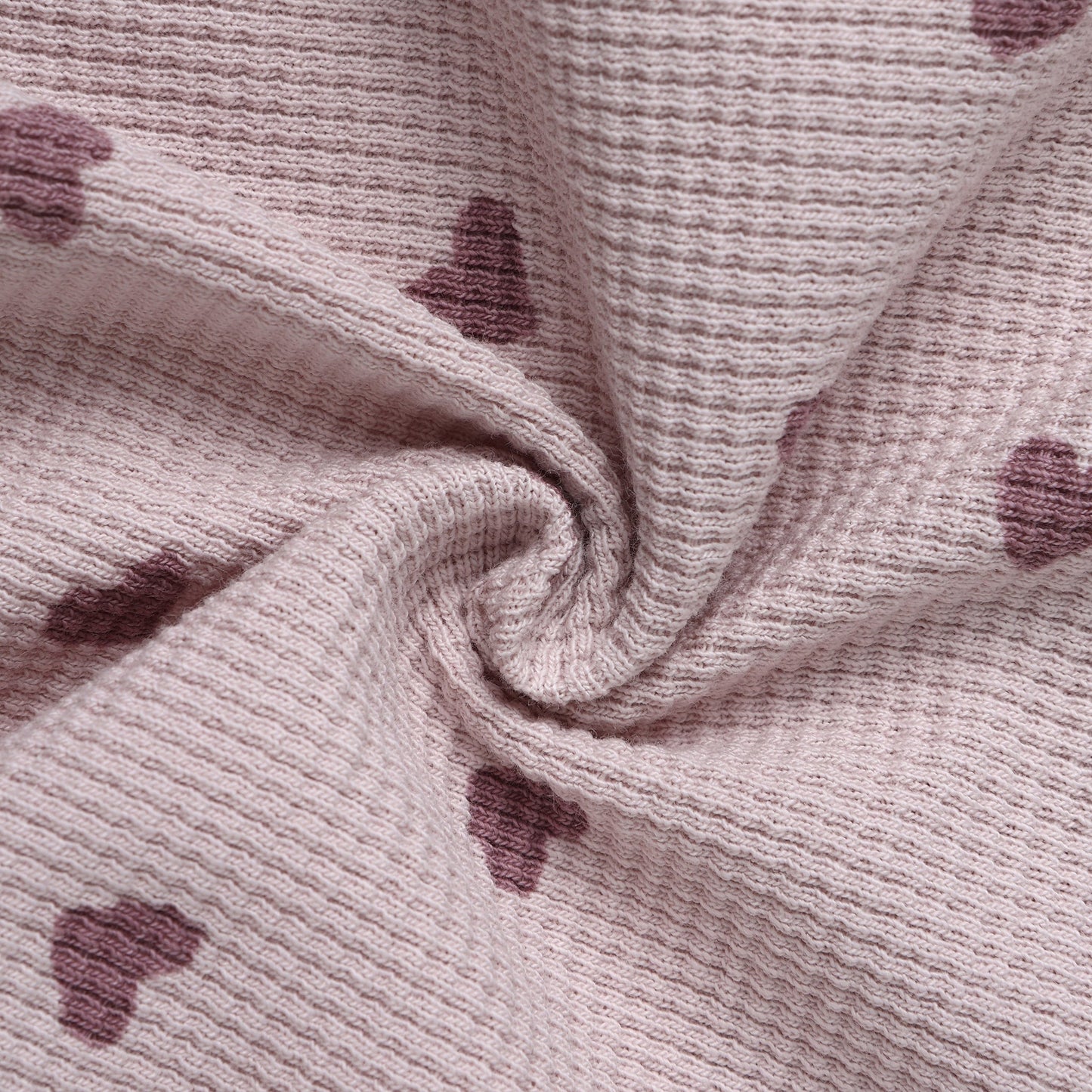 Hearts Waffle Slouch Set - Quincy Mae