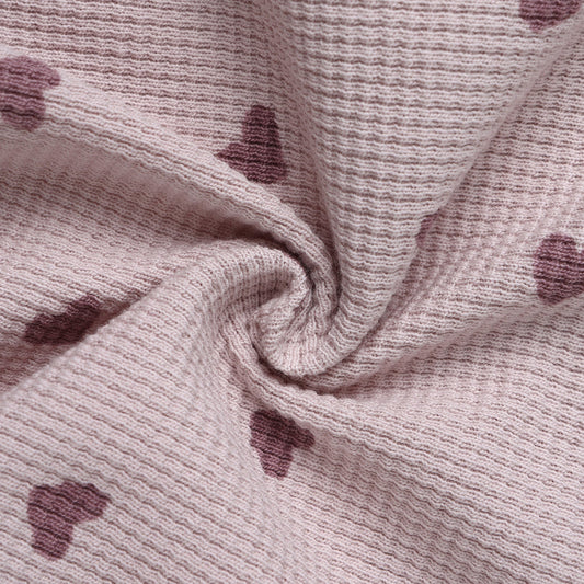 Hearts Waffle Slouch Set - Quincy Mae
