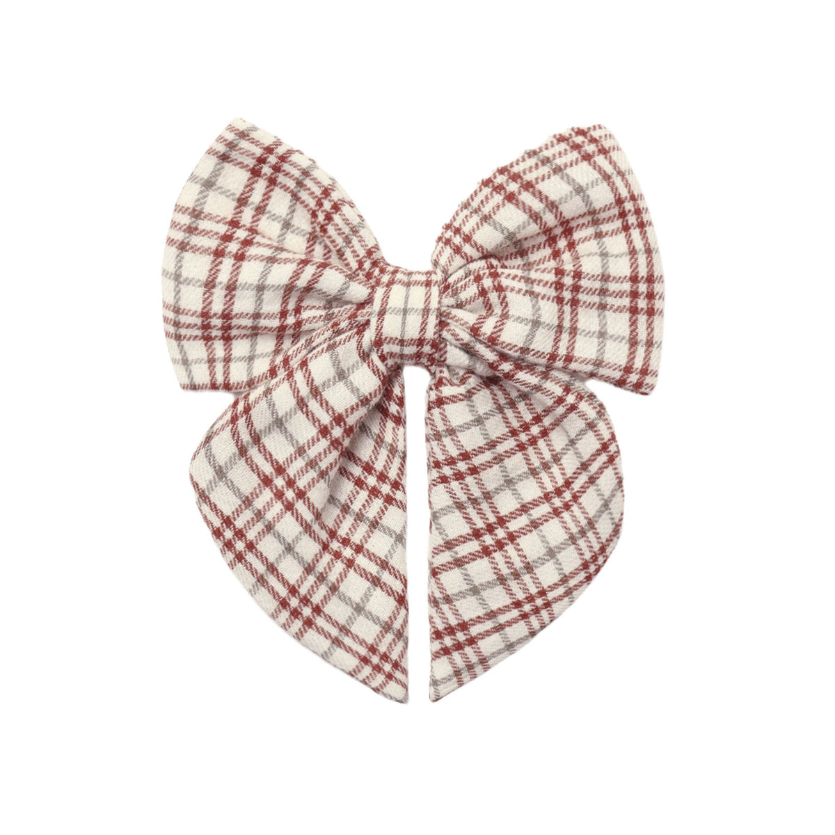 Christmas Plaid Bow Clip - Quincy Mae