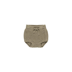 Olive Knit Tie Bloomer - Quincy Mae