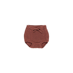 Cranberry Knit Tie Bloomer - Quincy Mae