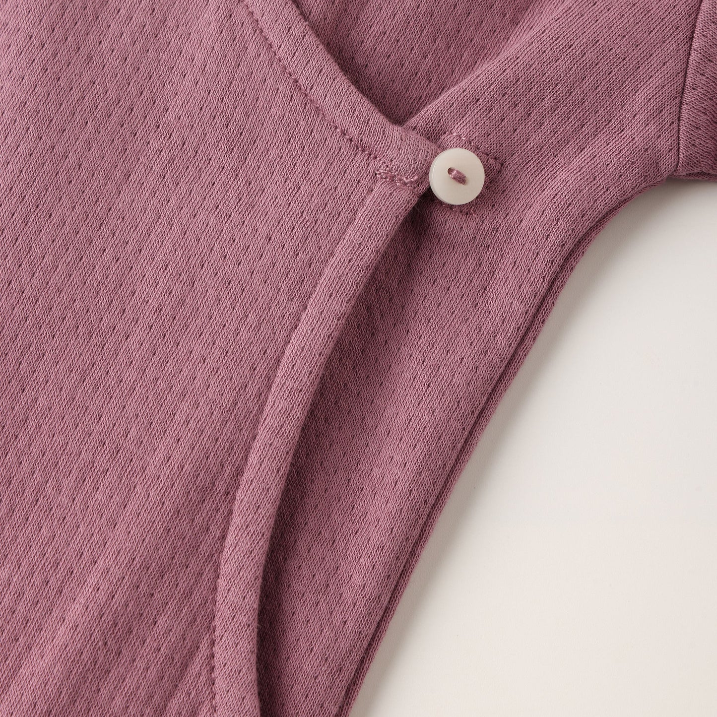 Mulberry Pointelle Wrap Footie - Quincy Mae