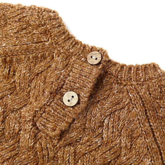 Heathered Cedar Knit Sweater - Quincy Mae
