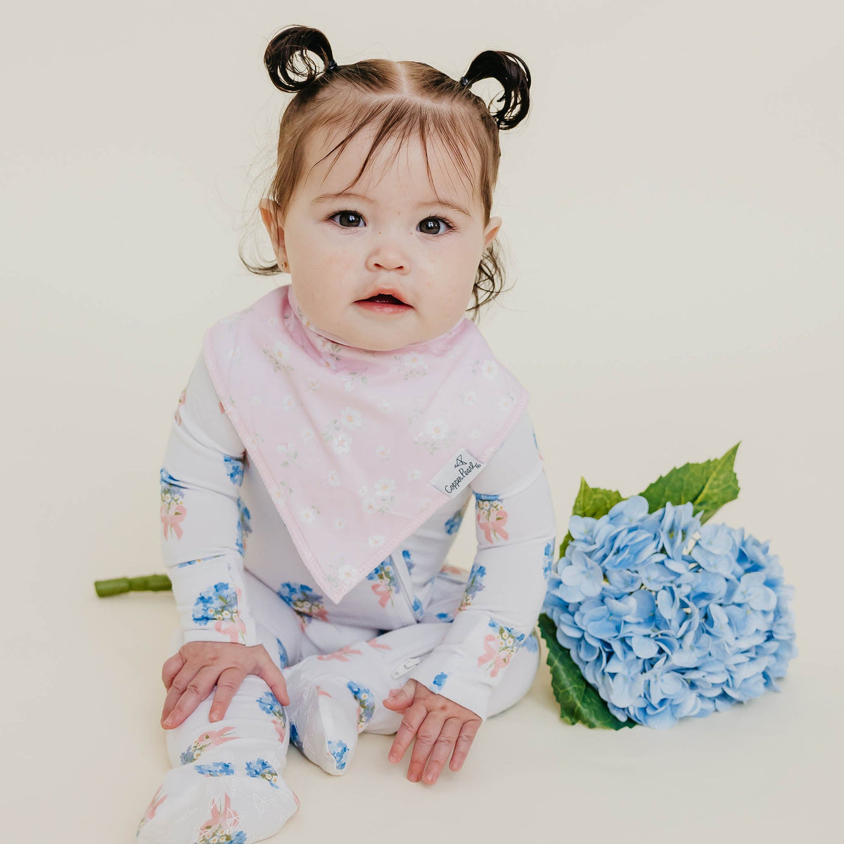 Bow My Gosh Bandana Bibs - Copper Pearl