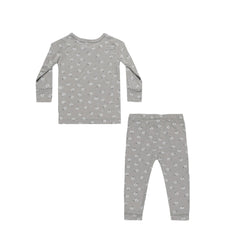 Blue Ditsy Bamboo Pajama Set - Quincy Mae