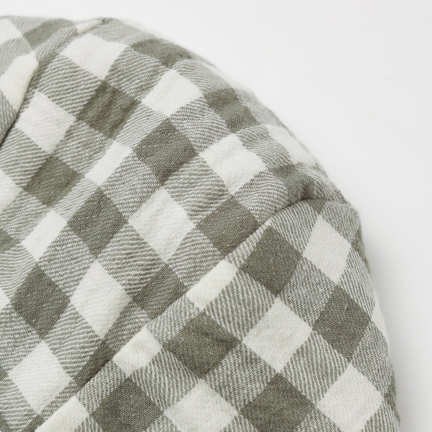 Forest Check Woven Bonnet - Quincy Mae