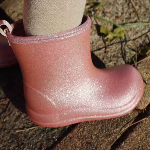 Glitter Rose Lightweight Rain Boot - Konges Sløjd