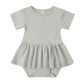 Sage Pointelle Skirted Bodysuit - Quincy Mae