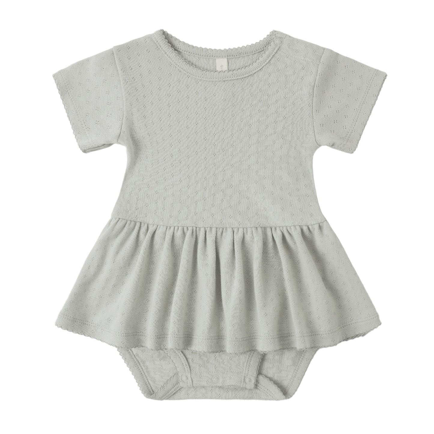 Sage Pointelle Skirted Bodysuit - Quincy Mae