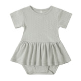 Sage Pointelle Skirted Bodysuit - Quincy Mae
