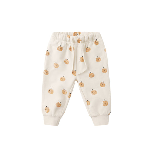 Smiley Pumpkin Relaxed Sweatpants - Quincy Mae