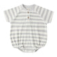 Sky Stripe Terry Henley Romper - Quincy Mae
