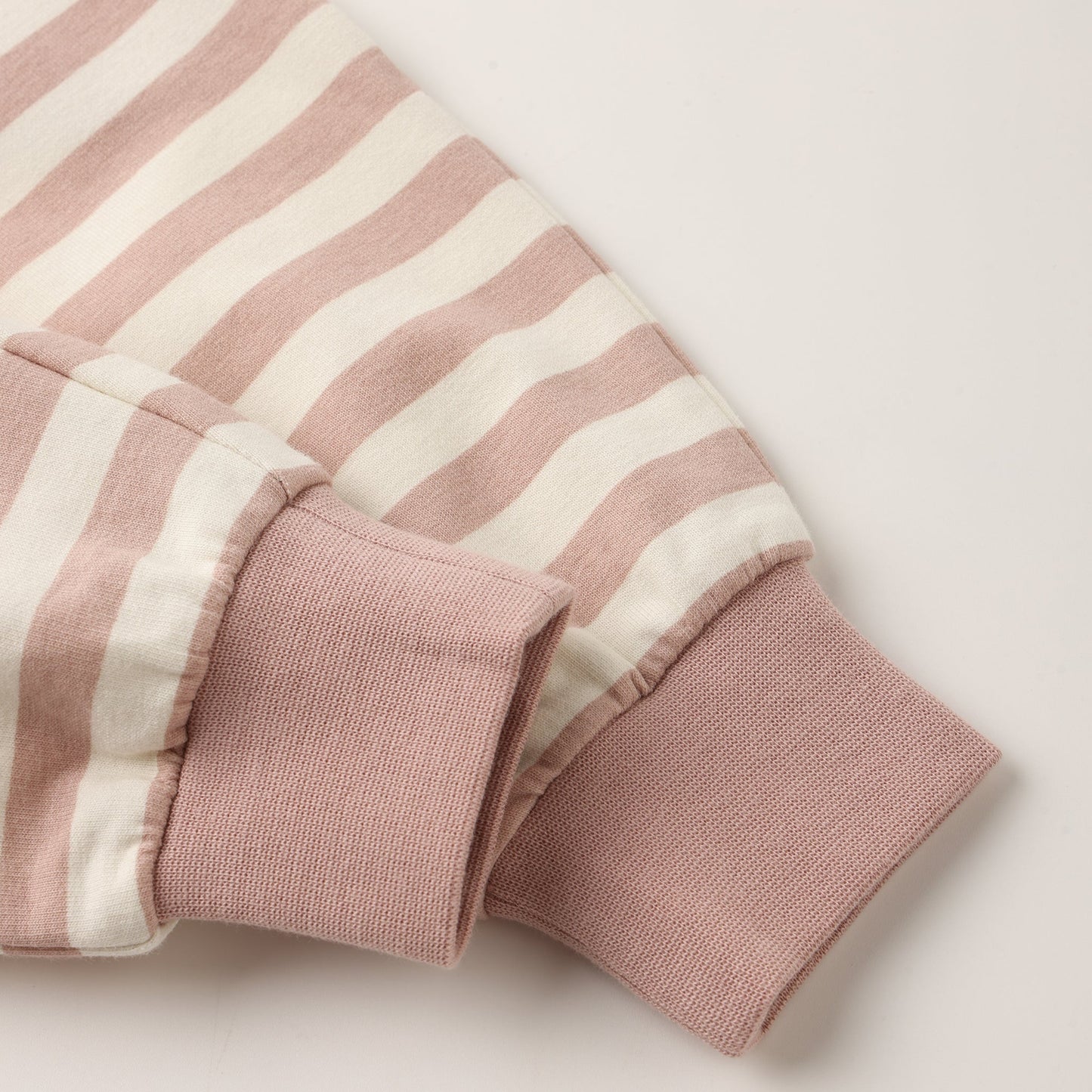 Pink Stripe Relaxed Sweatshirt - Quincy Mae