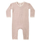 Dusty Rose Microstripe Ribbed Jumpsuit - Quincy Mae