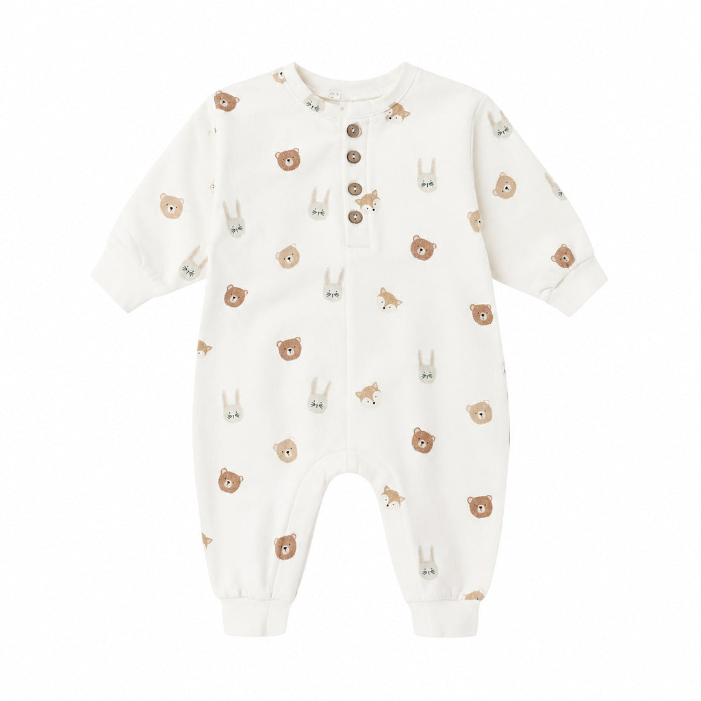 Critters Fleece Jumpsuit - Quincy Mae