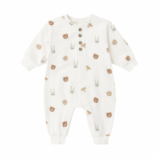 Critters Fleece Jumpsuit - Quincy Mae