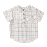 Blue Plaid Jaxson Shirt - Quincy Mae