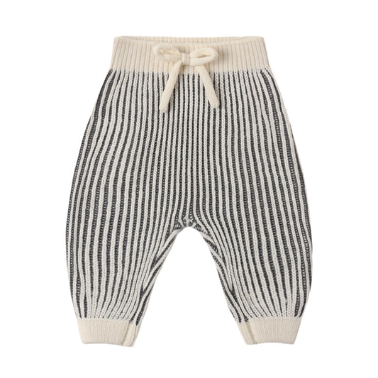 Midnight Stripe Chunky Knit Pant - Quincy Mae